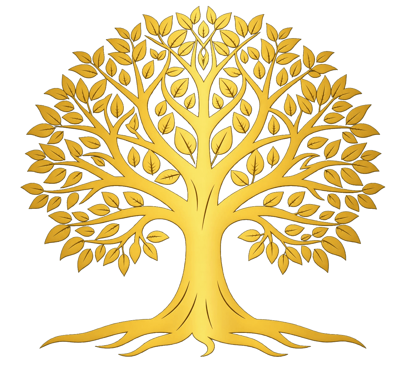 RUXANDRA™ golden tree emblem